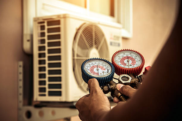 Professional Hvac Maintenance technician working in Norton, MA